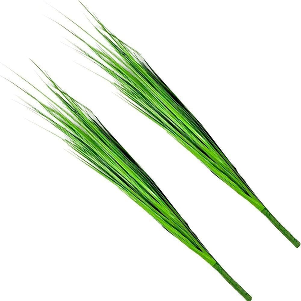 Kit 10 Folhagem Decoração Capim Verde Artificial Natal 110cm