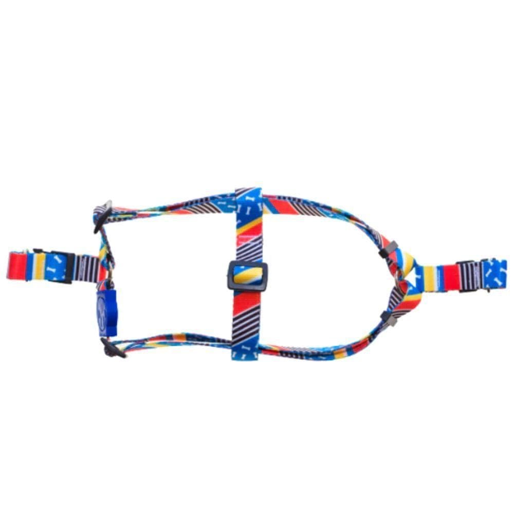 Peitoral Para Cães Osso Azul Ampla Pet Tamanho P