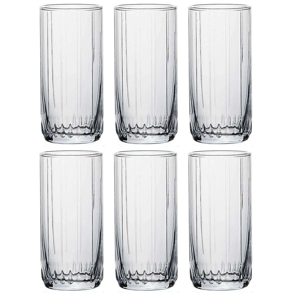 Jogo de 6 Copos Alto de Vidro Leia 310ml - Pasabahçe