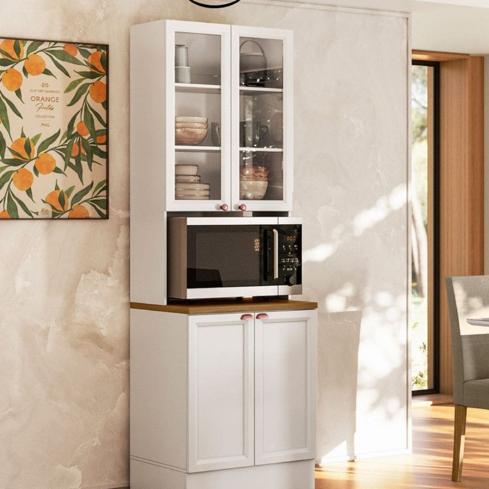 Paneleiro Duplo Olivia 1 Nicho 4 Portas