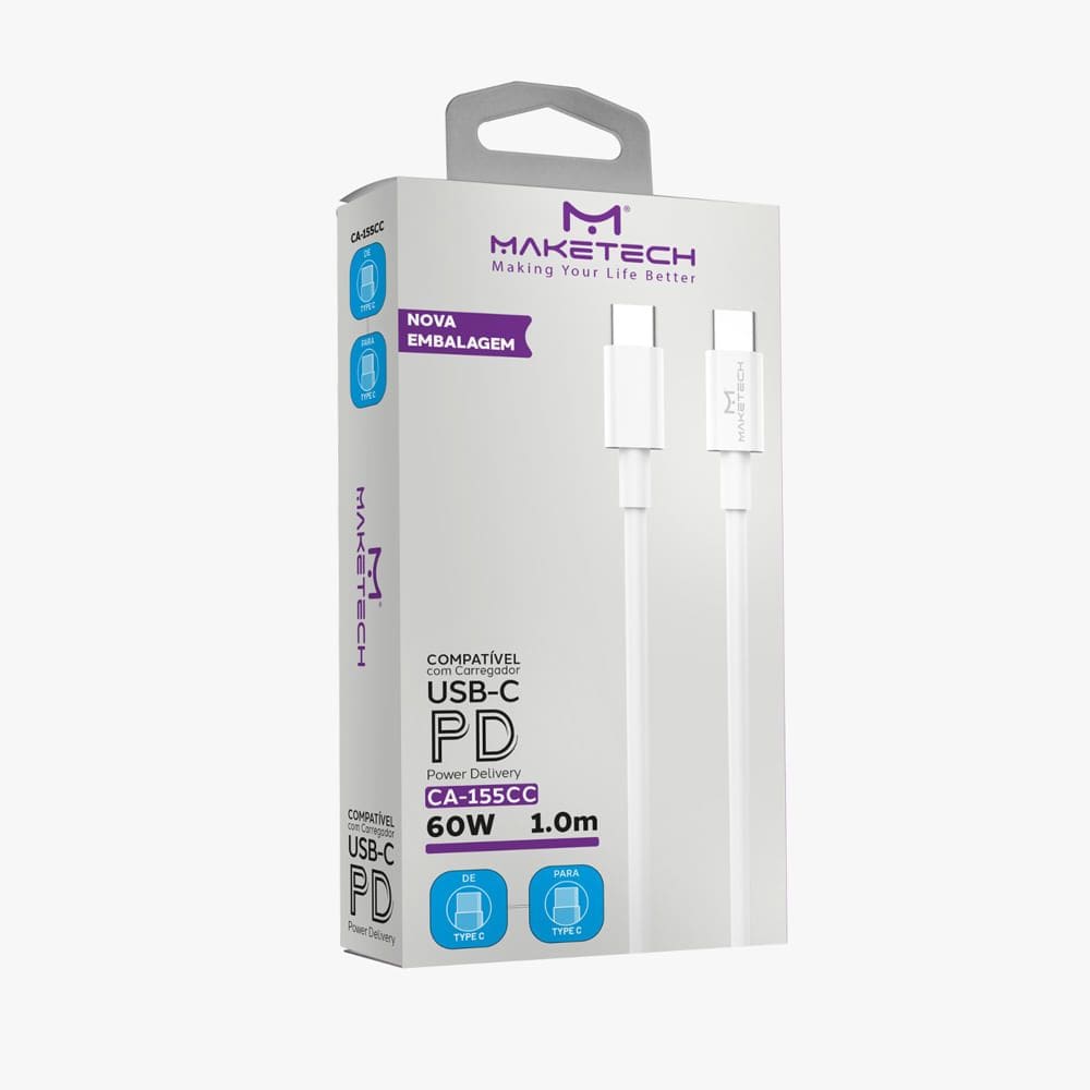 Cabo USB Tipo C Maketech 60W 1.0 Metro