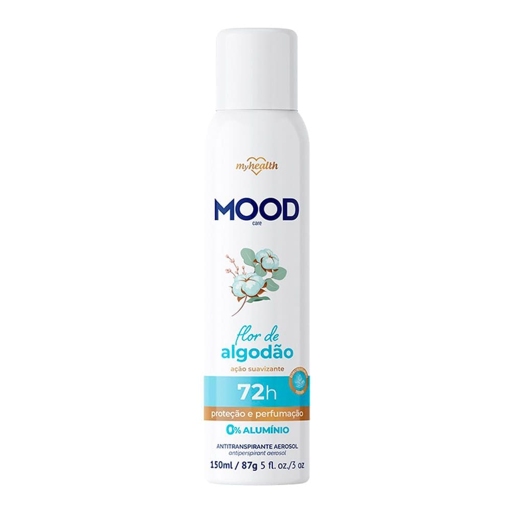 Desodorante Mood Care Aerosol Flor de Algodão Antitranspirante 72h 150ml