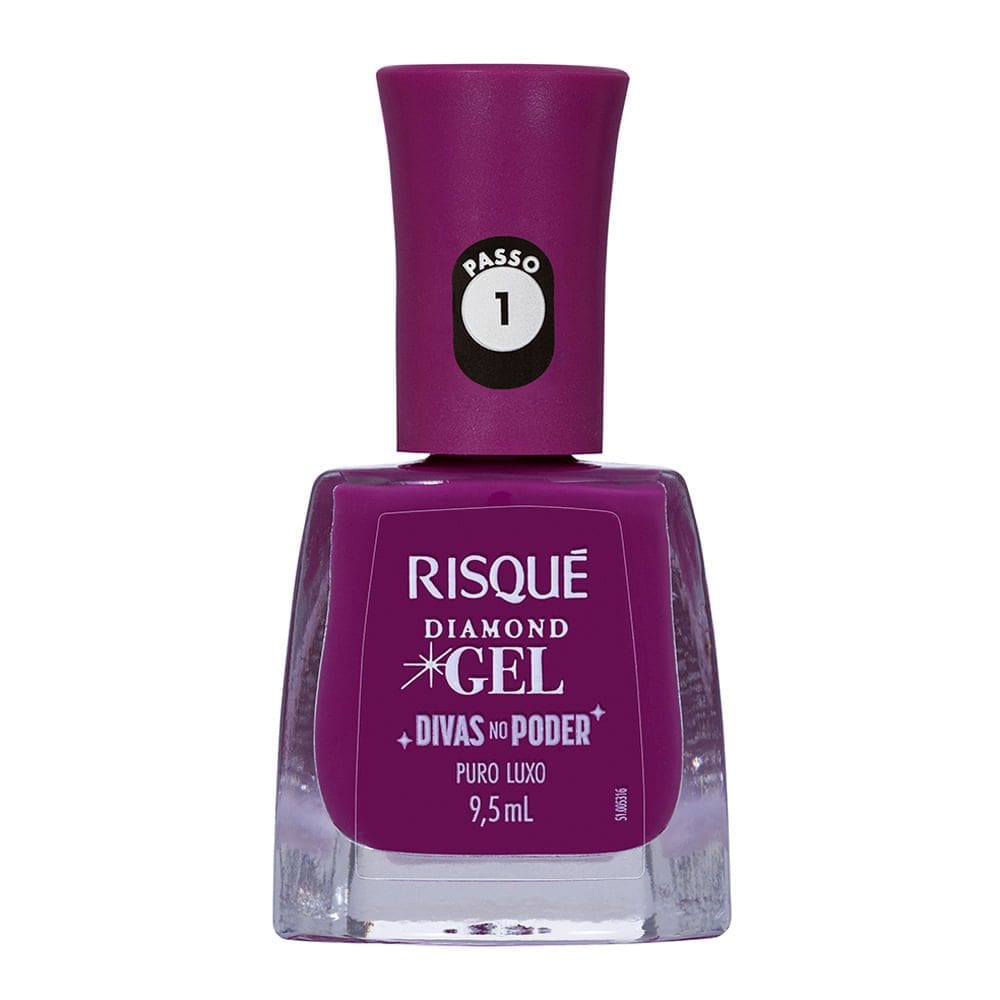 Esmalte Risqué Diamond Gel Divas No Poder Cor Puro Luxo 9,5ml