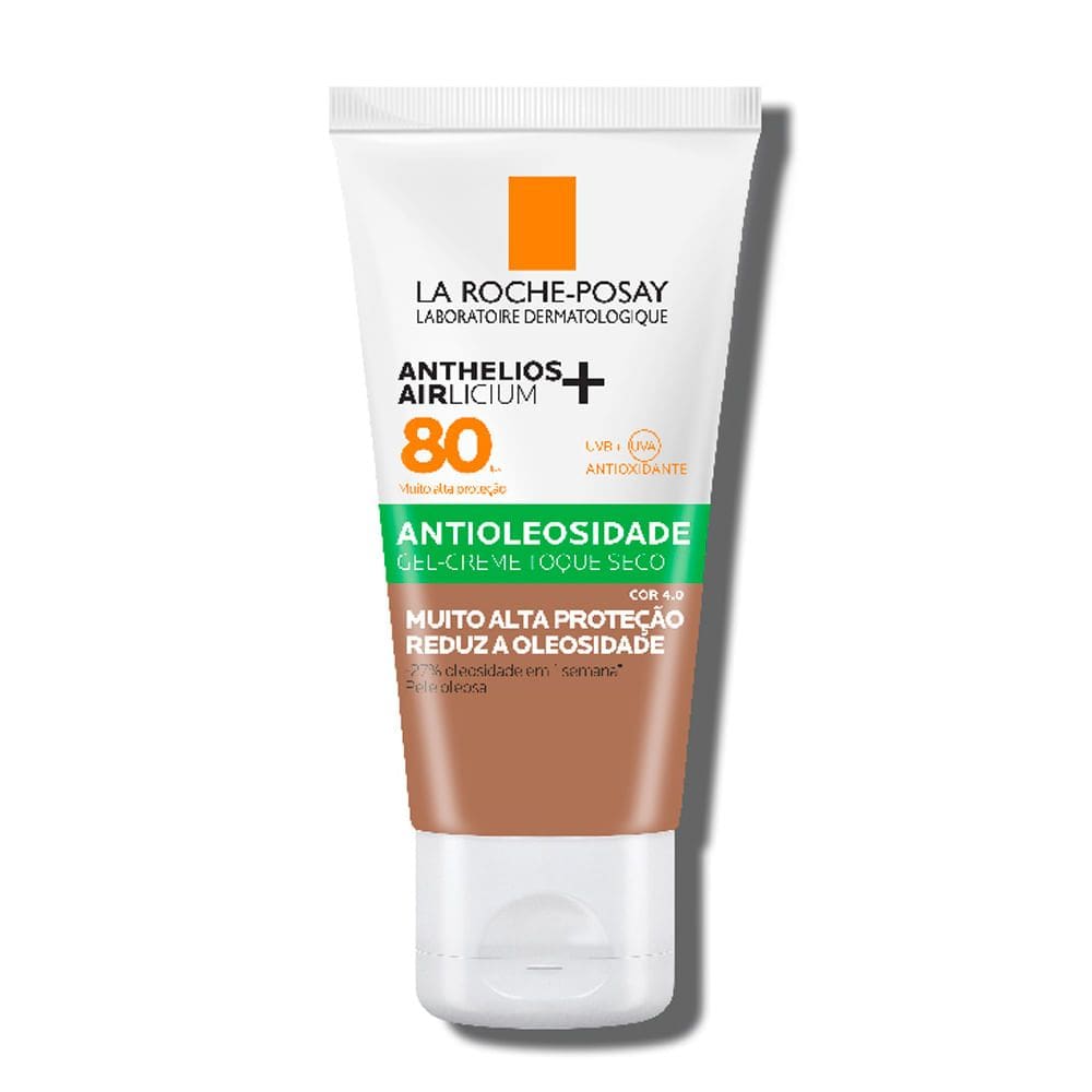 Protetor Solar Facial Anthelios Airlicium+ Antioleosidade FPS 80 Gel Creme Cor 4.0 40g