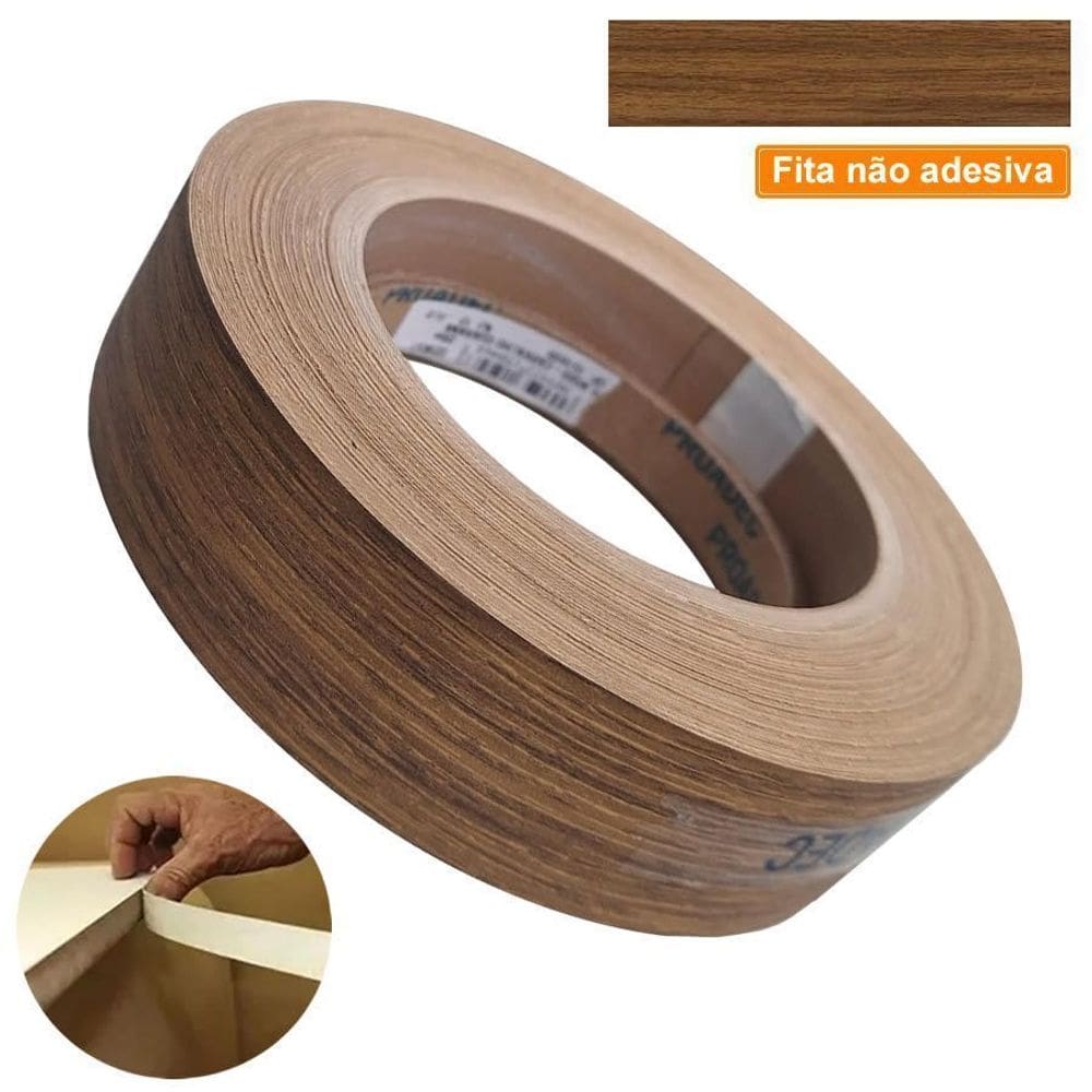 Fita De Borda PVC Carvalho Guarana 35mm X 20m Proadec