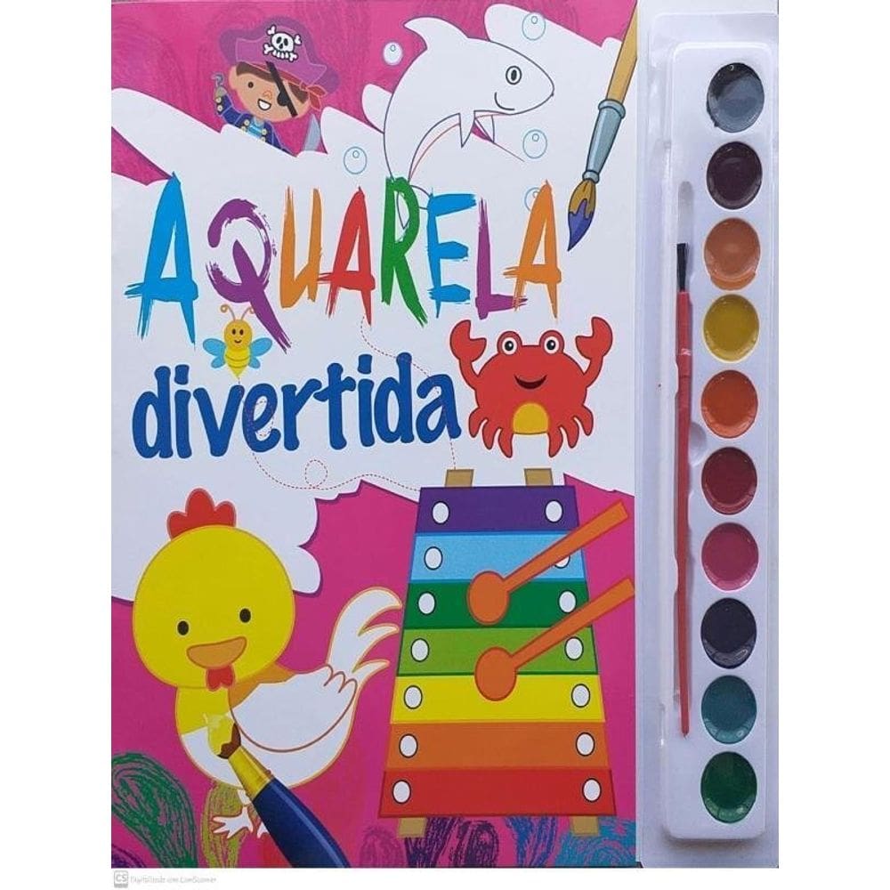 Aquarela Divertida - Rosa