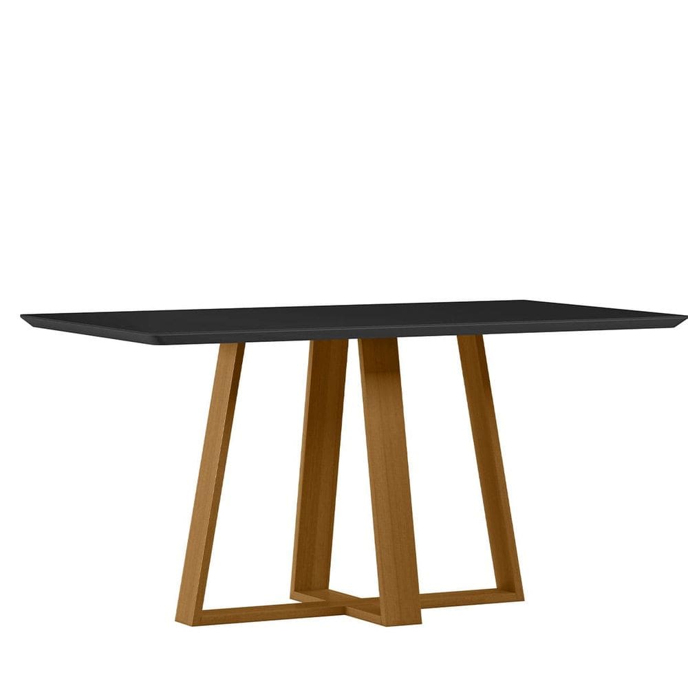 Mesa Jantar Retangular 170 x 90 Com Vidro 3mm Lectus Sem Cadeiras - New Ceval