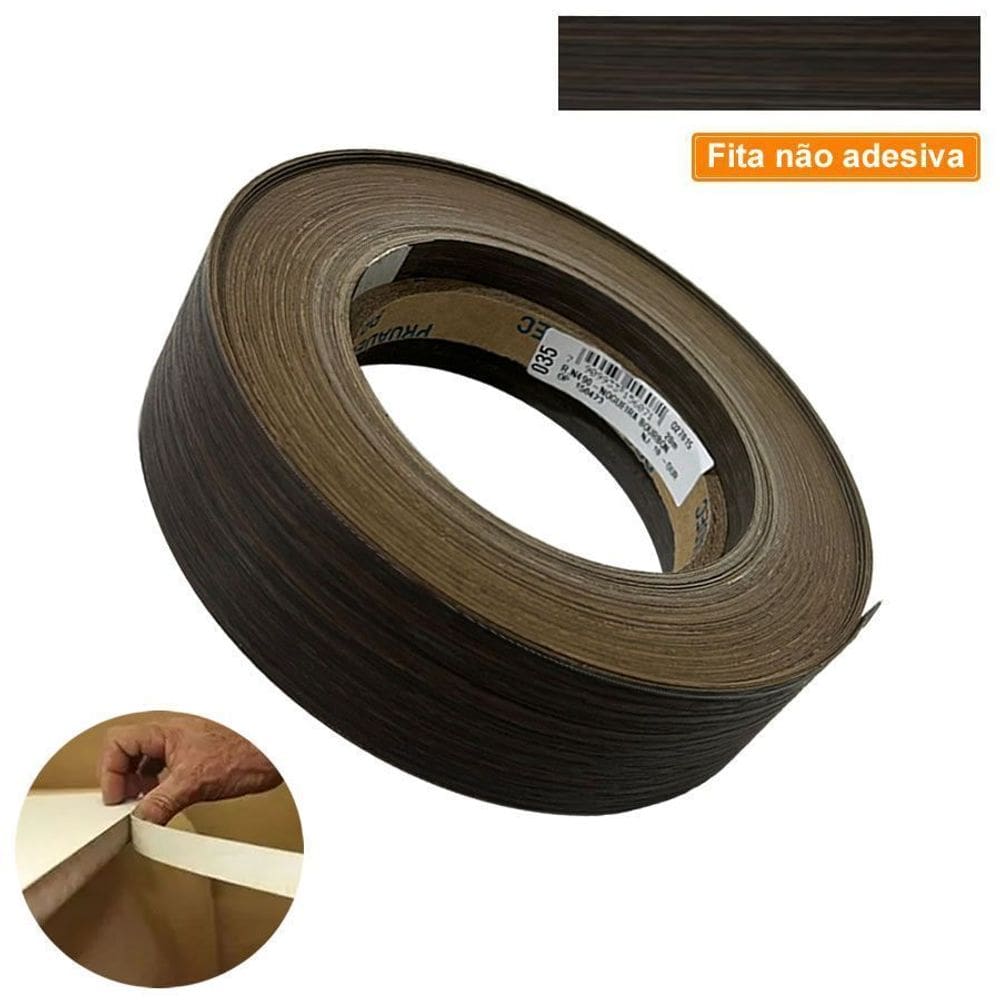 Fita De Borda PVC Nogueira Bourbon 22mm X 20m Proadec