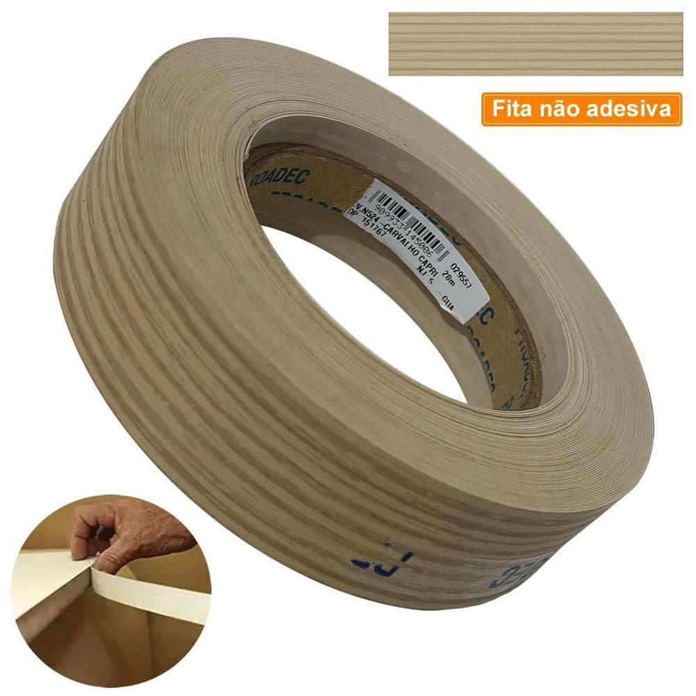 Fita De Borda PVC Carvalho Capri 22mm X 20m Proadec