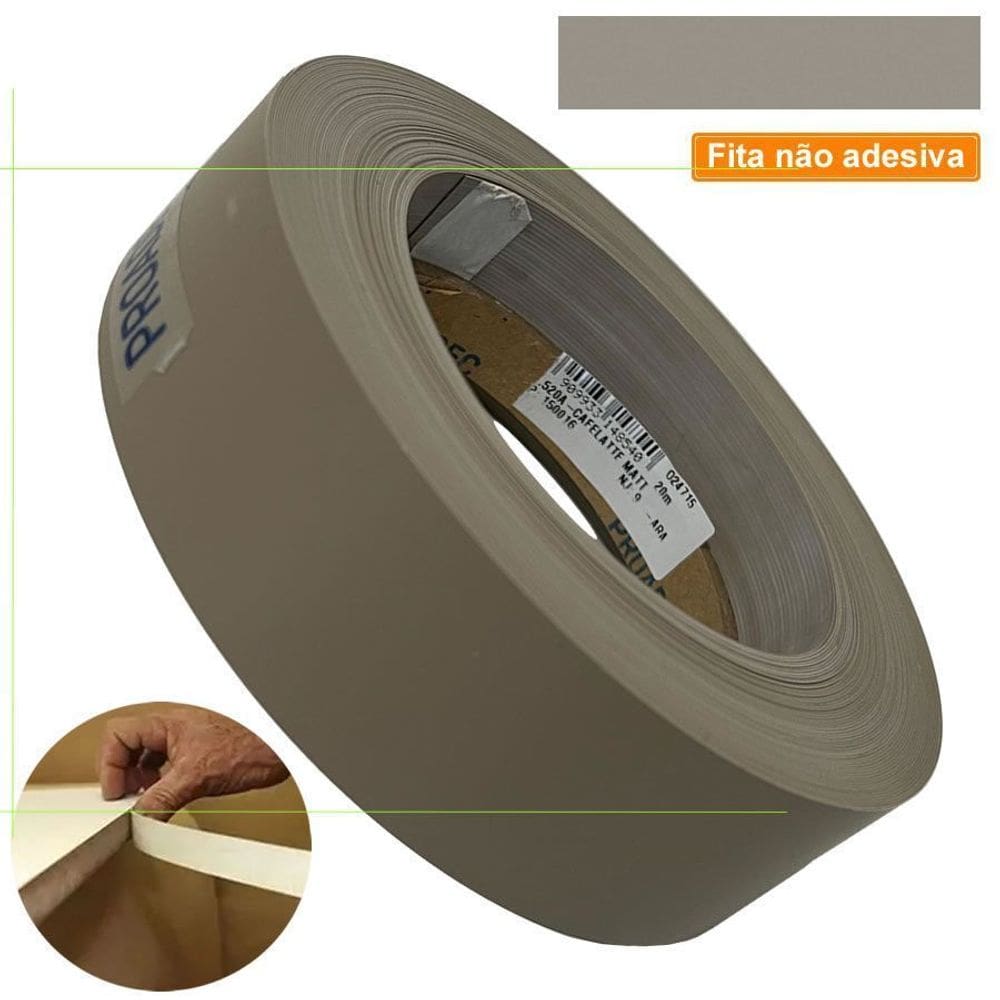 Fita De Borda PVC Cafelatte Matt 22mm X 20m Proadec