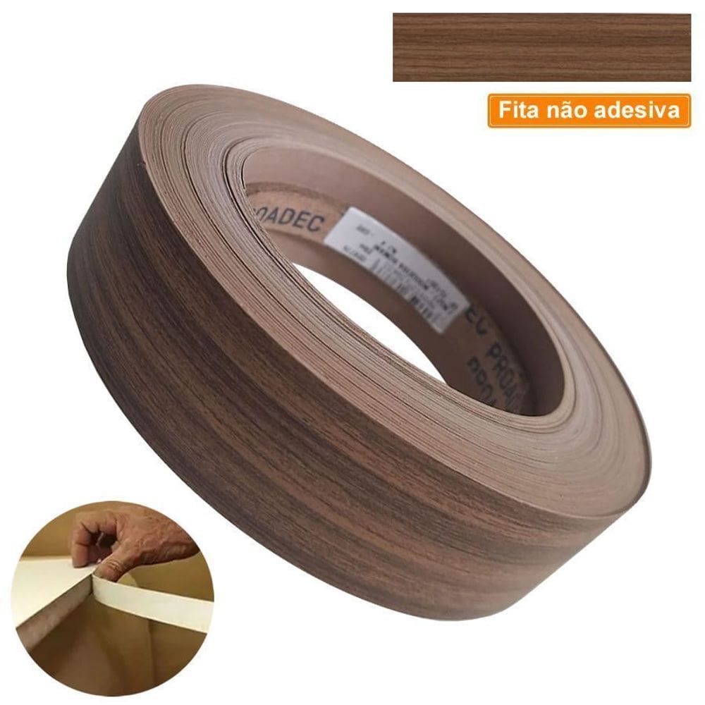 Fita De Borda PVC Nogueira Romani 35mm X 20m Proadec
