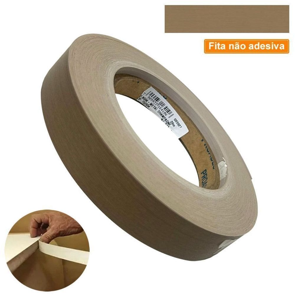 Fita De Borda PVC Metal Champagne 22mm X 20m Proadec