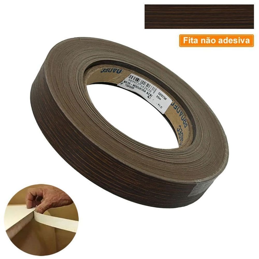 Fita De Borda PVC Nogueira Acai 35mm X 20m Proadec