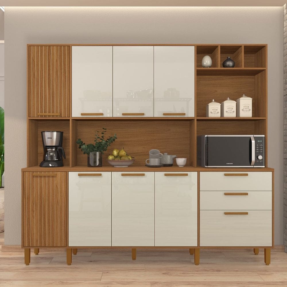 Cozinha Completa 198cm X 219cm Roma Freijó / Off White