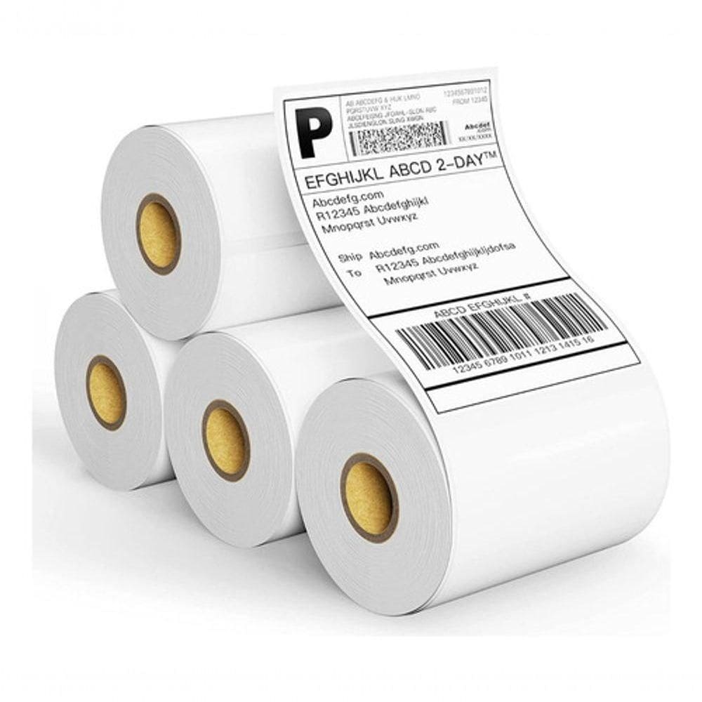 10 Rolos Etiqueta 10x15 100x150 Térmica Serrilha Economy