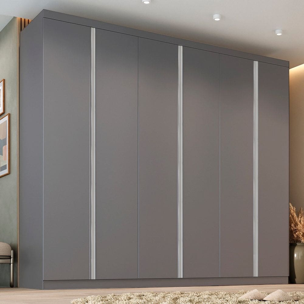 Guarda-roupa Casal 6 Portas Monte Carlo Onix