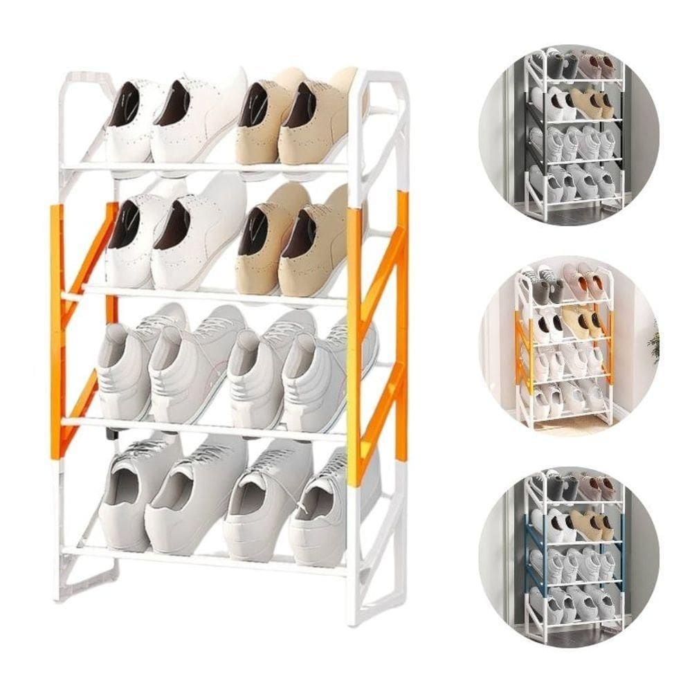 Sapateira Com 04 Prateleiras Inclinadas Organizador 08 Pares