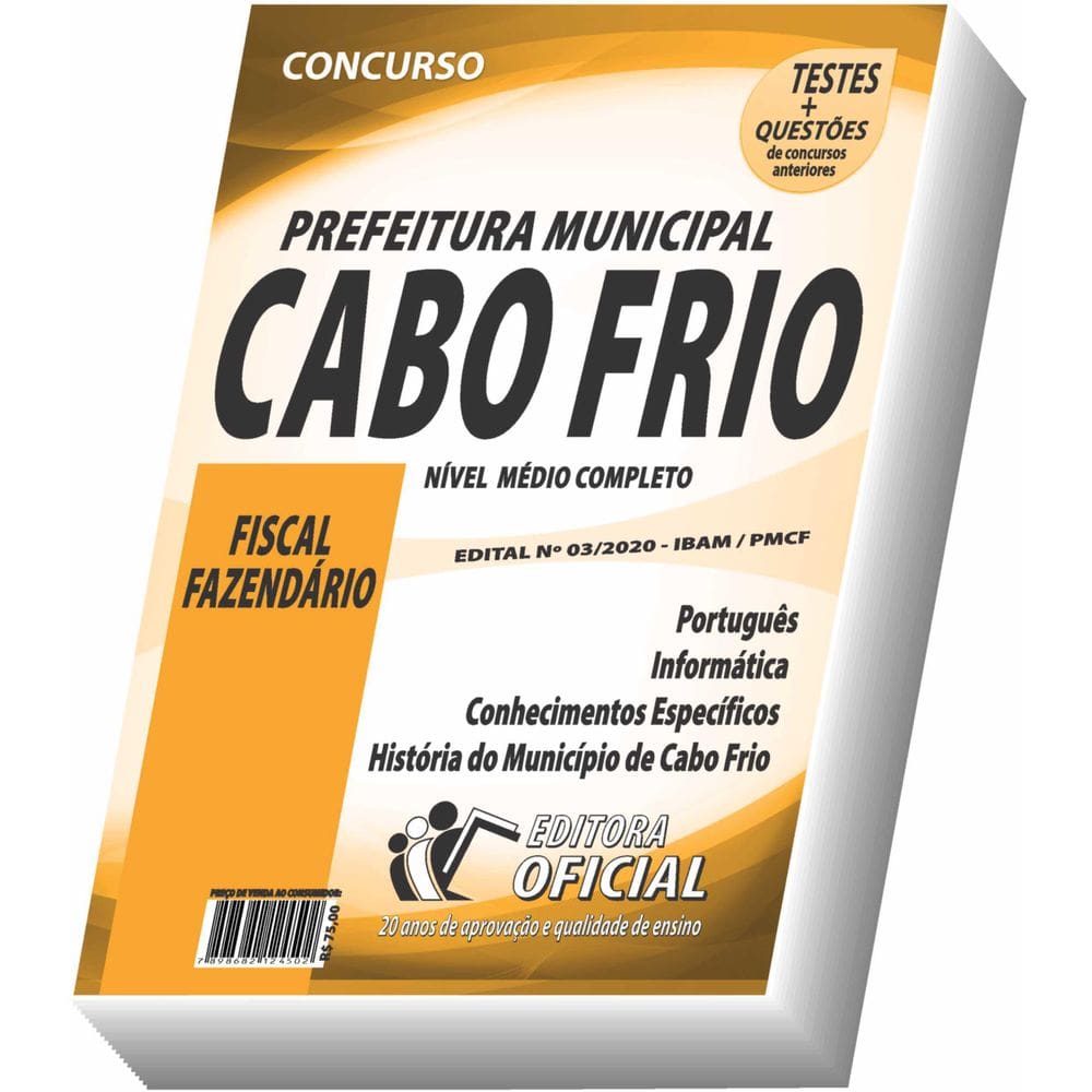 Apostila Prefeitura De Cabo Frio - Fiscal Fazendário