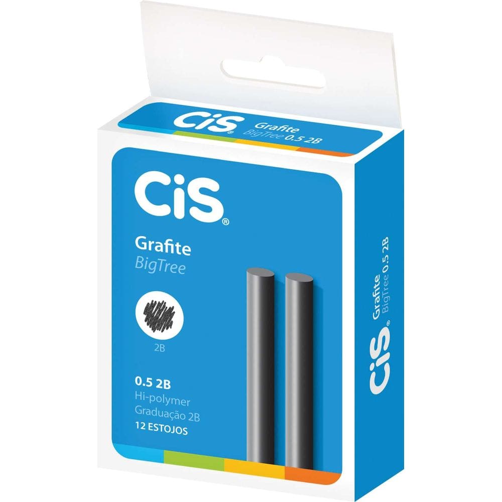 Caixinha com 12 estojos grafite  0,5 mm  Sertic