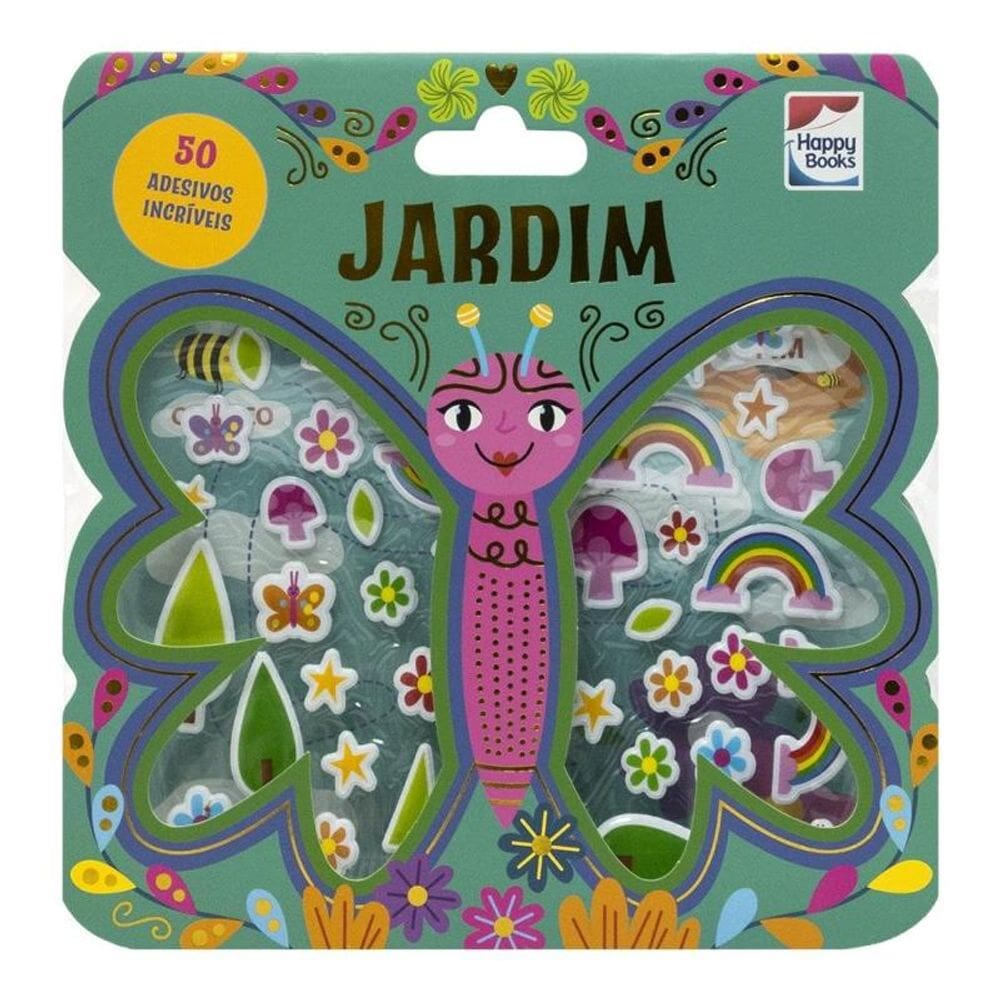 Livro com Adesivos Fofinhos: Jardim