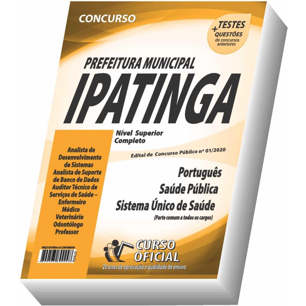 Apostila Prefeitura De Ipatinga - Nível Superior