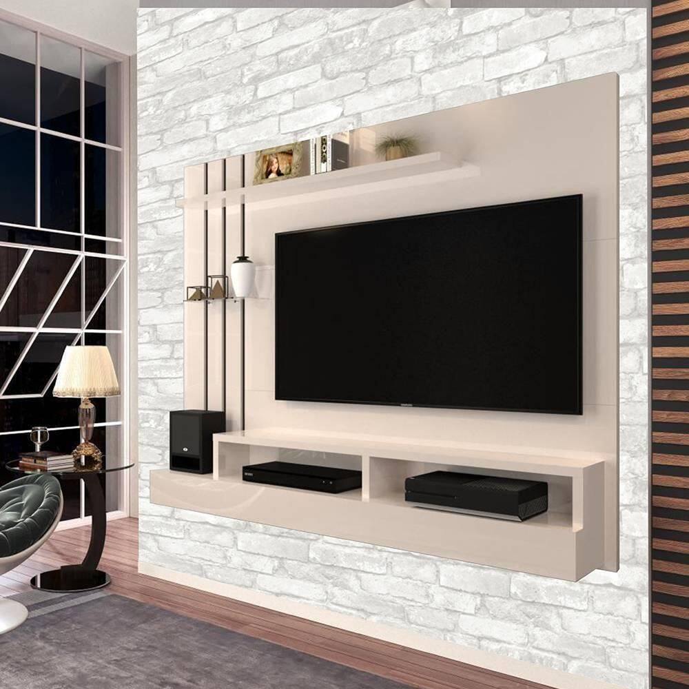 Papel De Parede Adesivo Tijolo Pedra Branca Rústico 300X52Cm