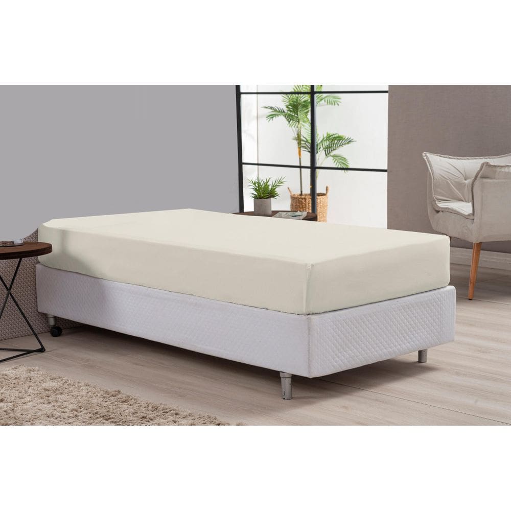 Lençol De Cama Casal Solteiro Palha Percal 180 Fios