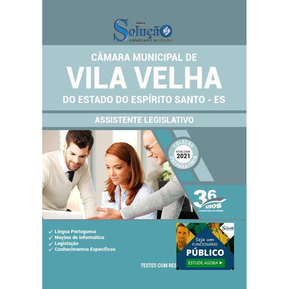 Apostila Câmara Vila Velha Es - Assistente Legislativo