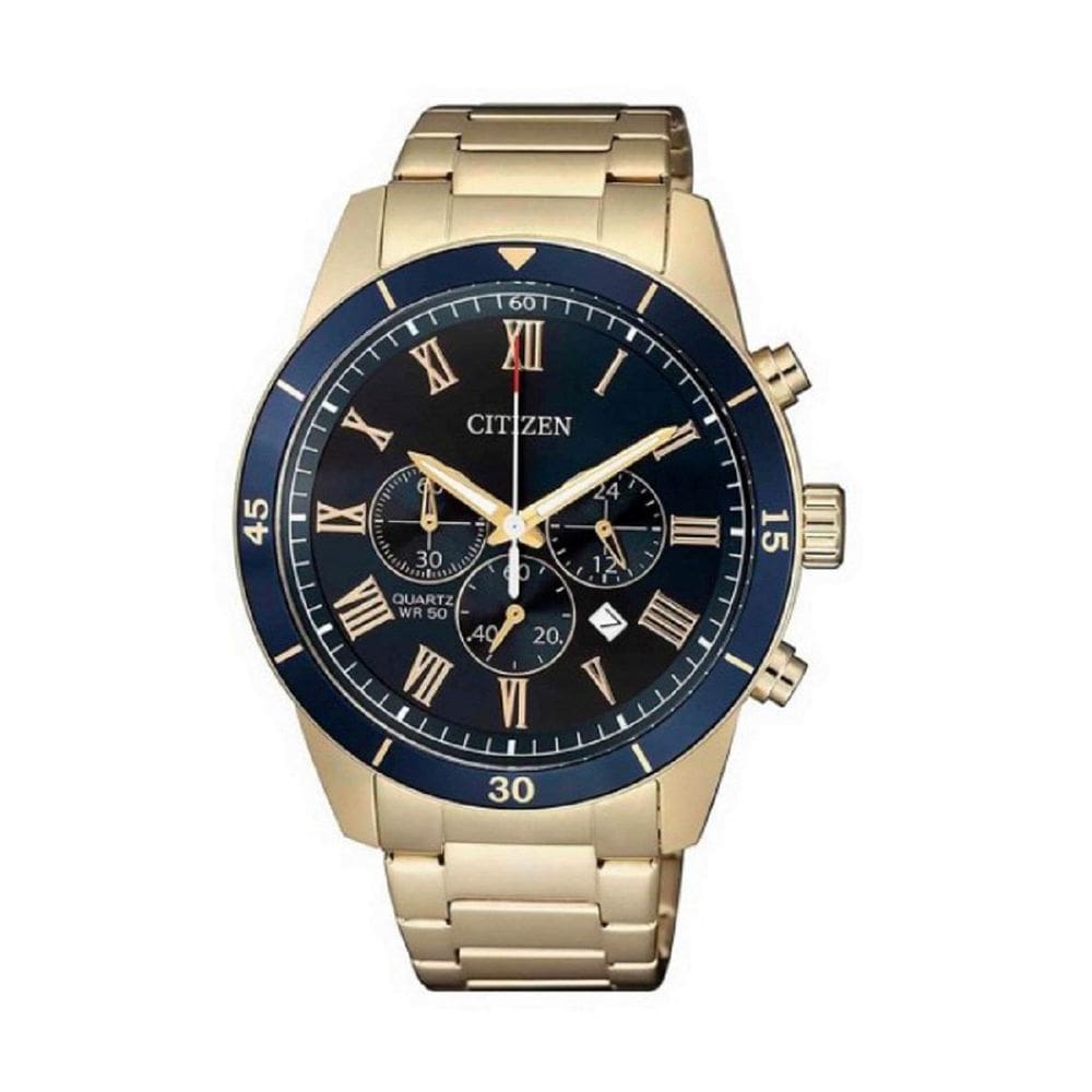 Relógio Masculino Citizen Cronógrafo Tz31507A Dourado