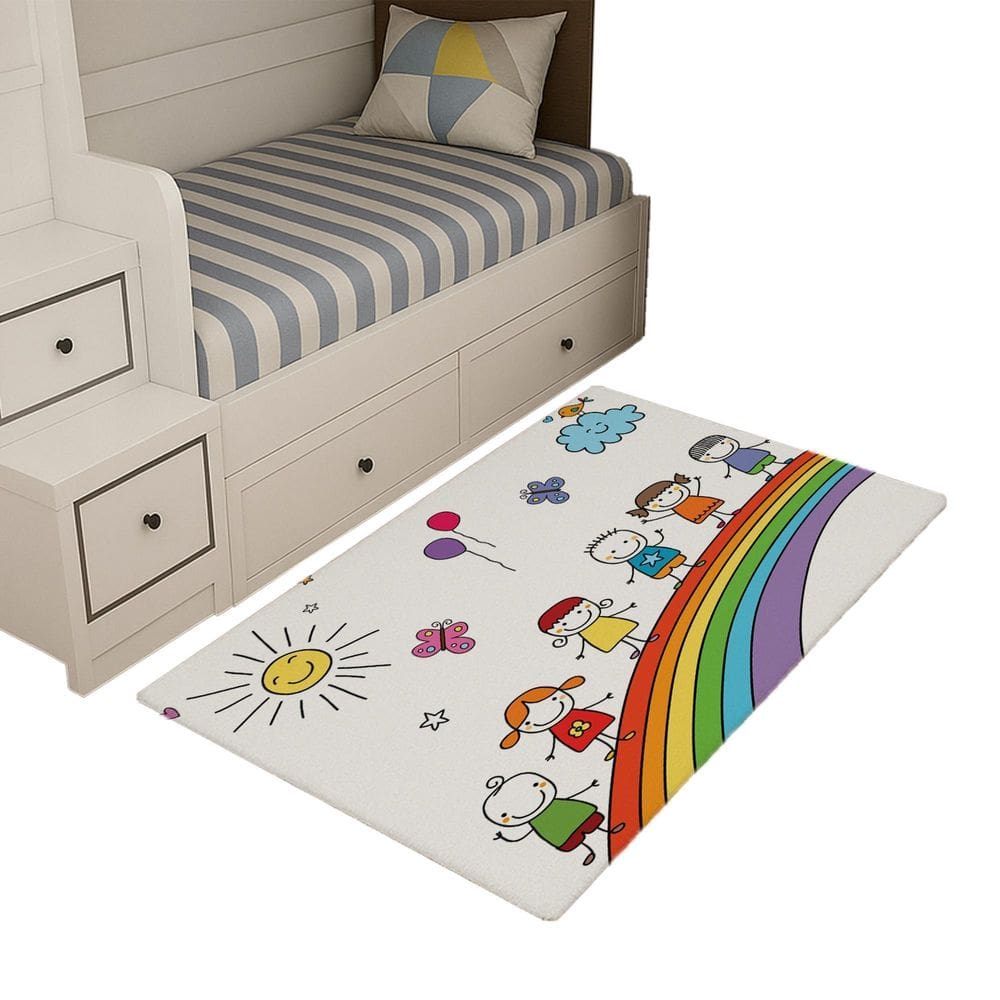 Tapete Infantil Estampado 1,00 X65 Decorativo Antiderrapante