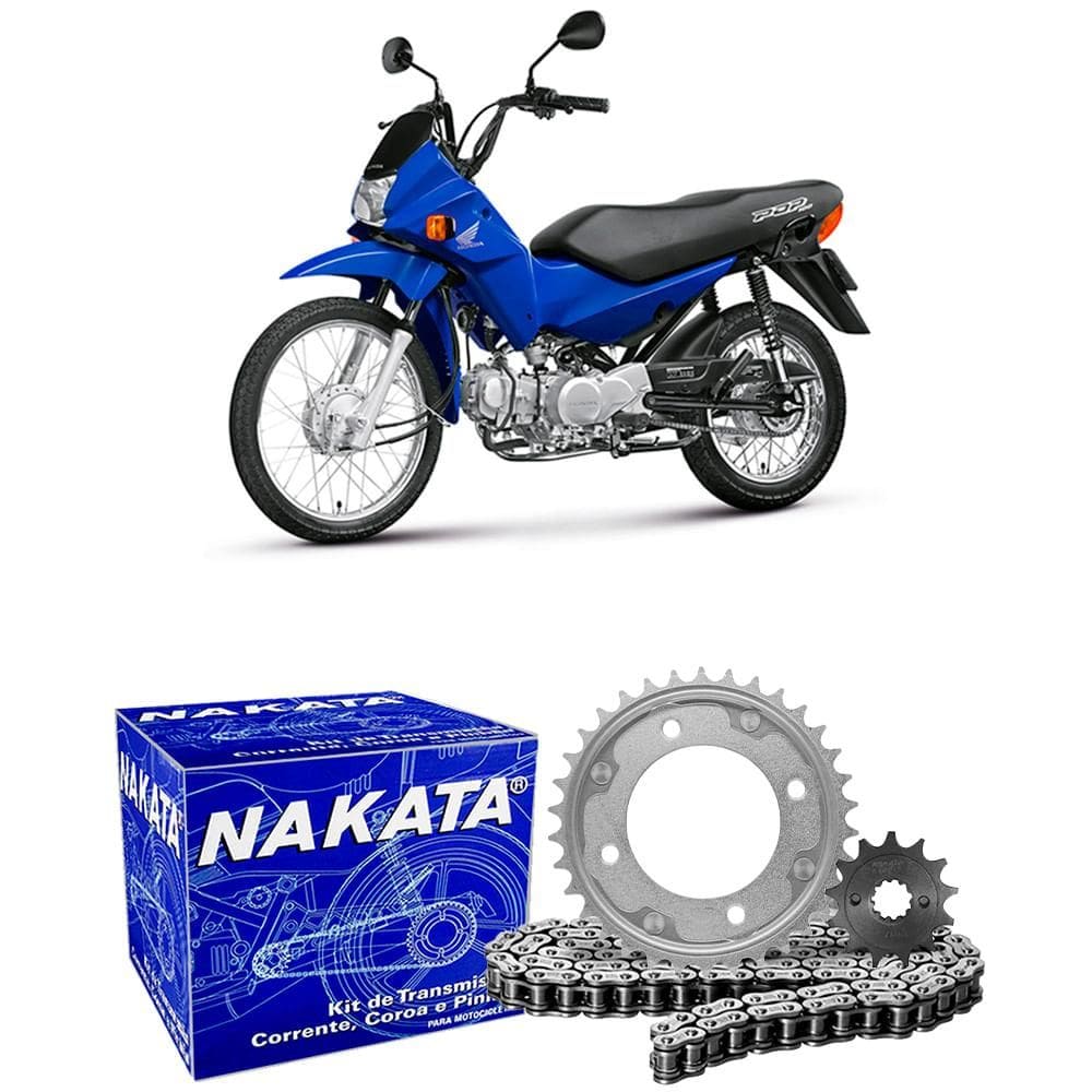 Kit Relação Transmissão Pop 110i 16 a 23 Com Retentor Nakata