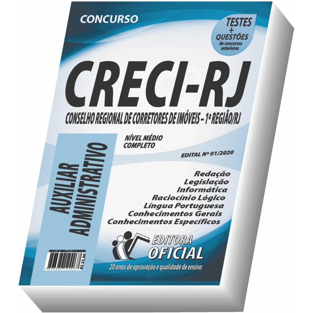Apostila Creci Rj - Auxiliar Administrativo