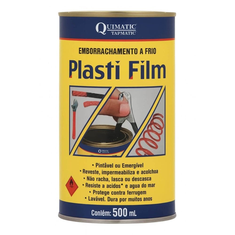 Plasti Film Emborrachamento a Frio Preto 500ml Quimatic