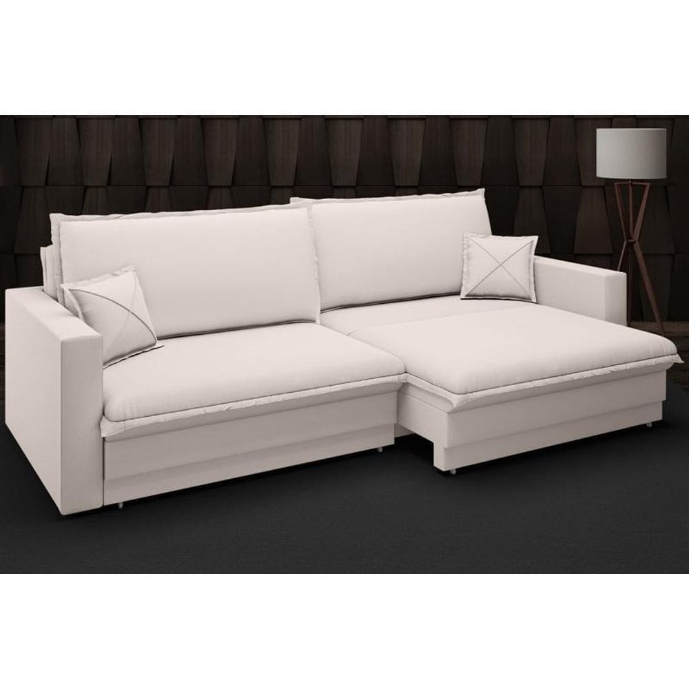 Sofá Tango 2,60m sem caixa, Retrátil e Reclinável Velosuede - NETSOFAS