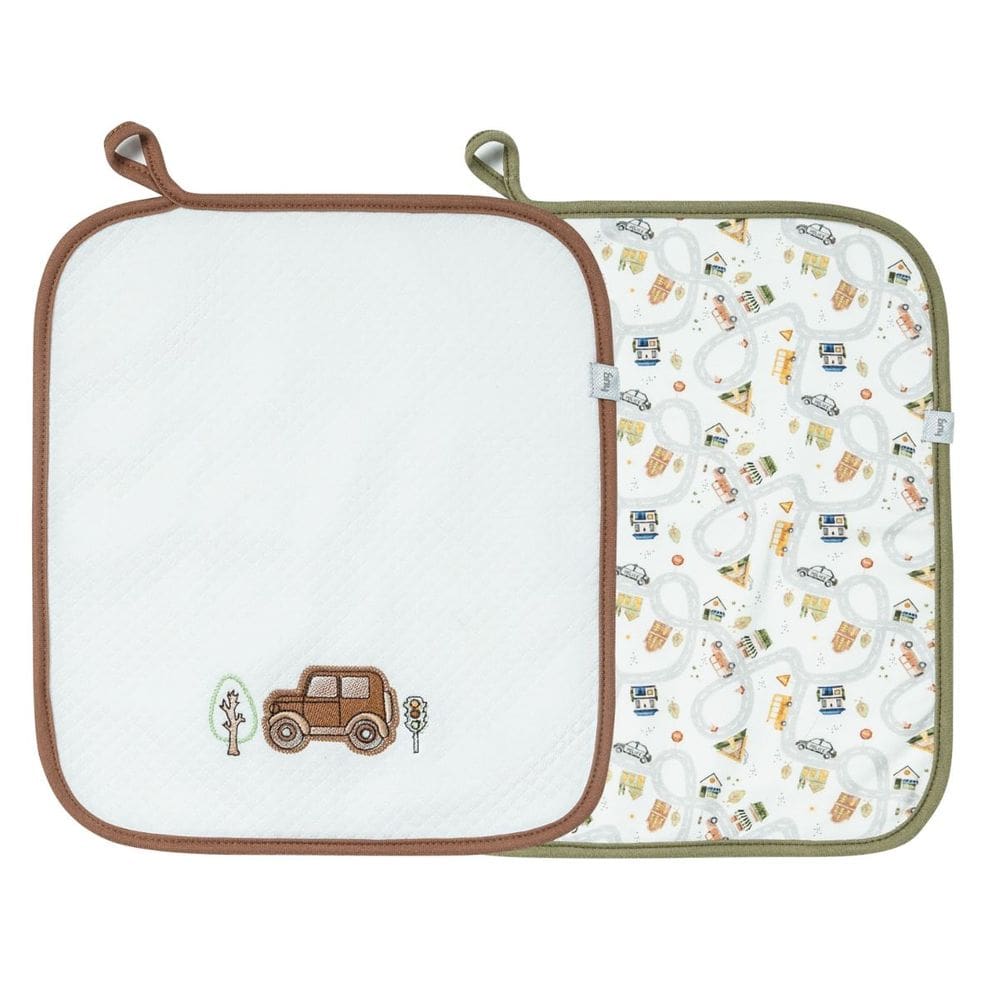 Kit 2 Babinhas Paninho de Boca Matelasse Pequena Cidade-Hug