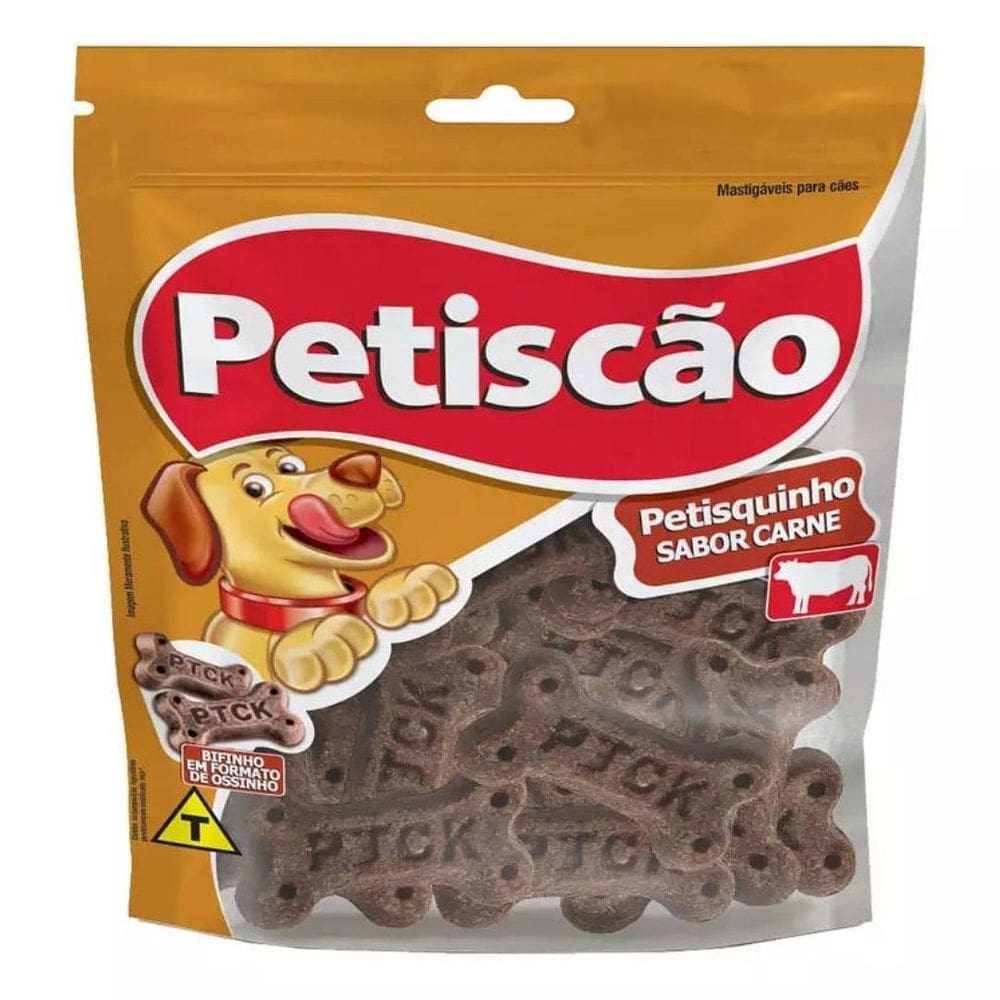 Petiscão Petisquinho De Carne 60G - Caixa Com 24 Pacotes