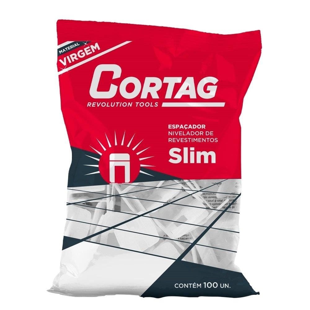 Espaçador Nivelador Cortag Slim 1mm - Embalagem com 100 Unidades