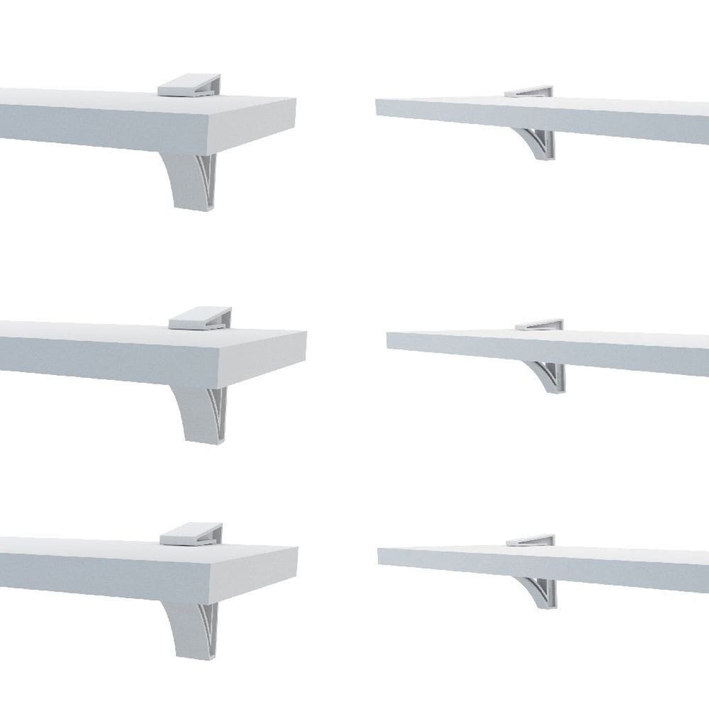 Prateleira em Mdp com Suporte Belle 7,8 X 60cm Decore Branco