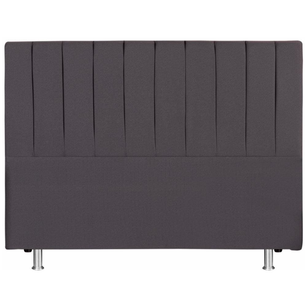 Cabeceira Cama Queen 158x110 Tecido Inteligente Cinza Keiko