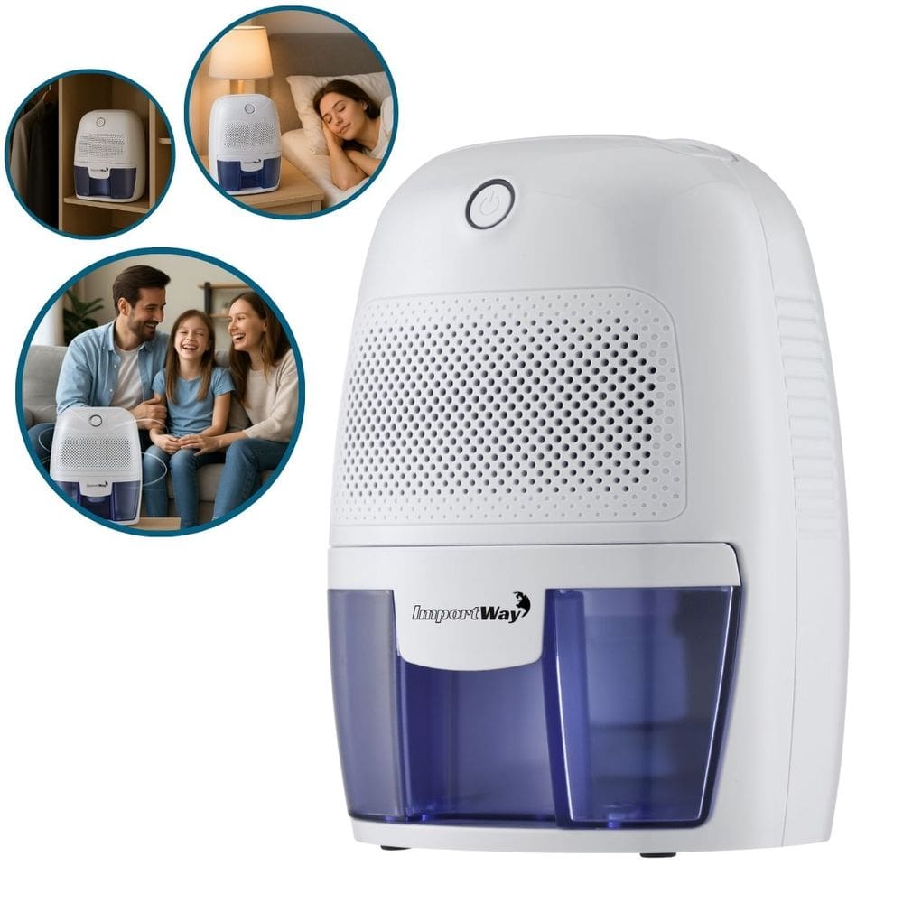 Desumidificador Antimofo Secar Ar Elétrico 600ml com Led Branco 110V/220V Importway Iwda001 Peltier