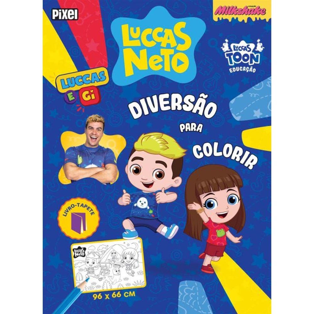 Luccas e Gi: Diversão para colorir!: Livro-tapete