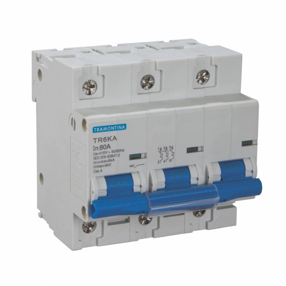 Disjuntor Tramontina TR6KA 100A IP20 C 8x7x8cm
