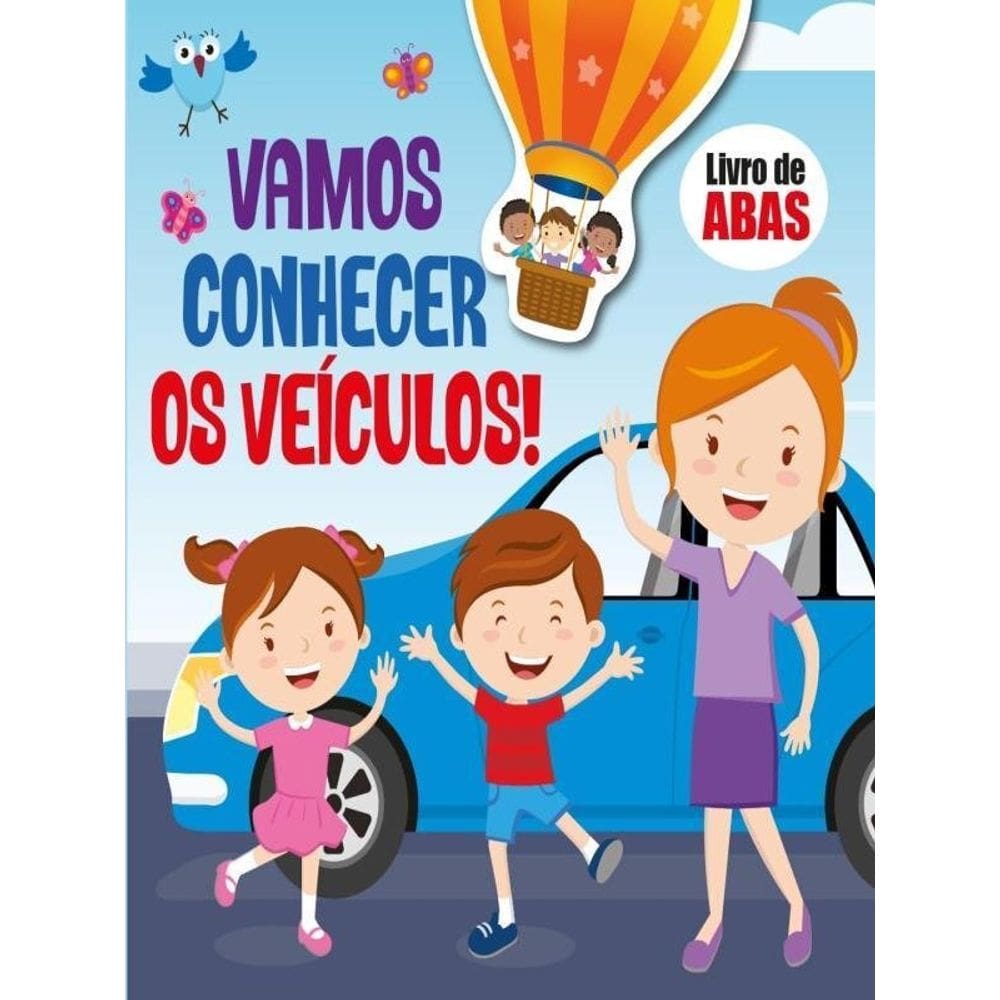 Vamos Conhecer Os Veiculos - Livro De Abas