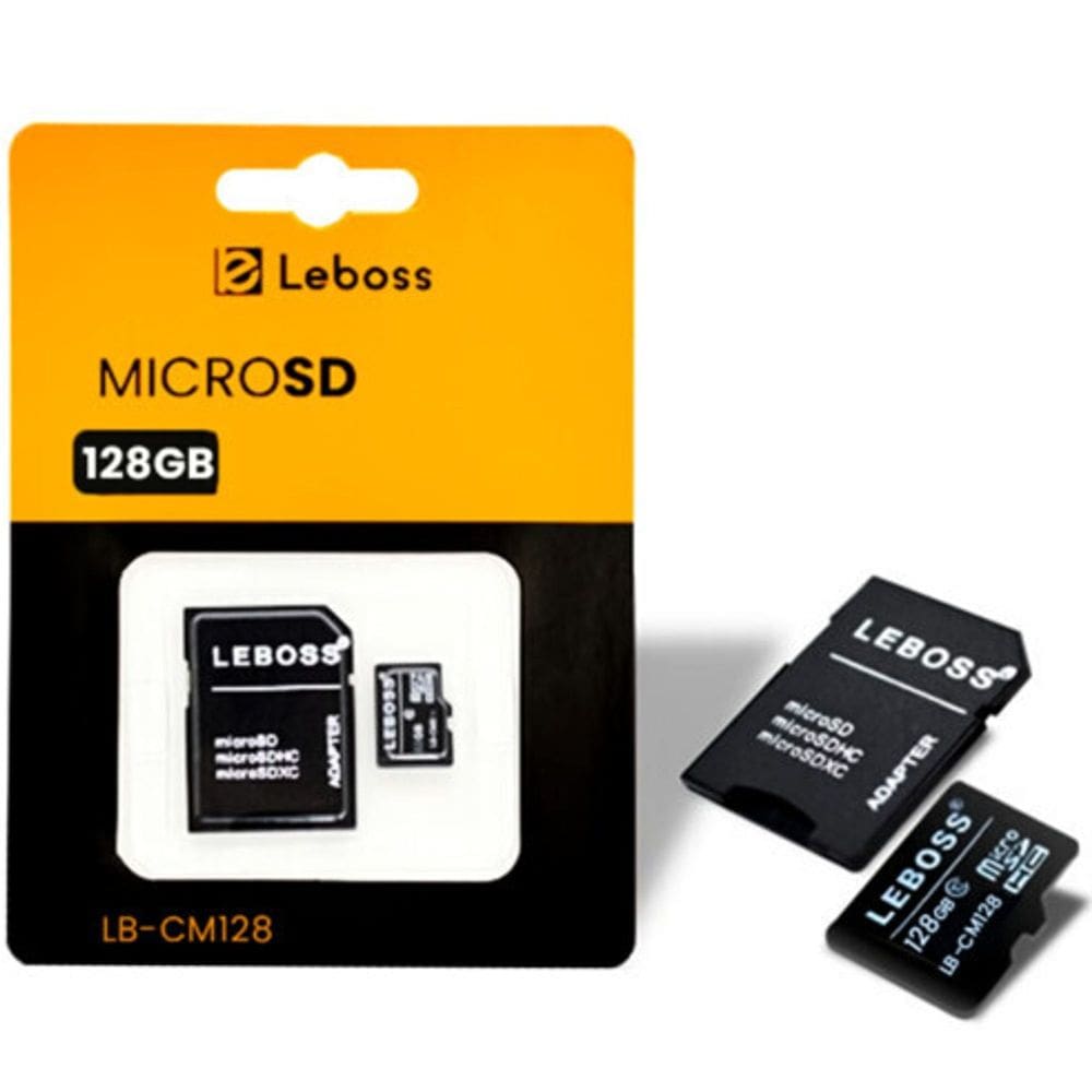Cartão de Memória 128GB Smartphones e Tablets Acompanha Adaptador SD