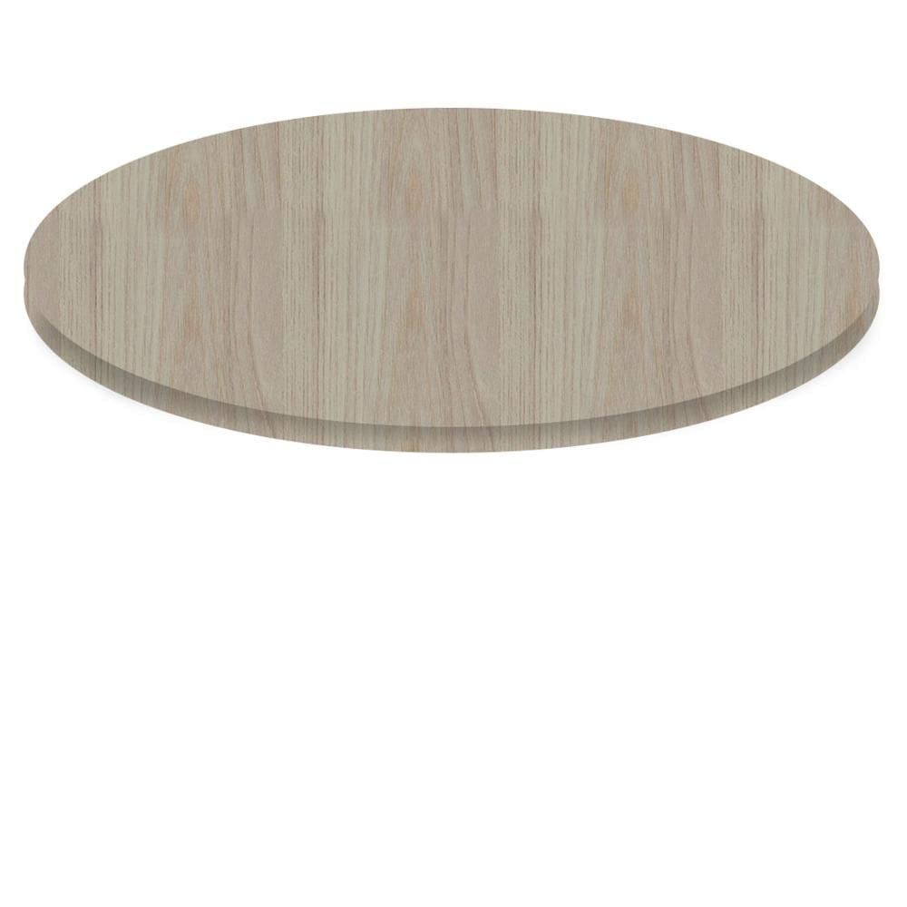 Tampo Redondo 60 cm (Largura) P25 Pandin MDP 2,50 cm (altura) Cor Nogueira CasaBlanca