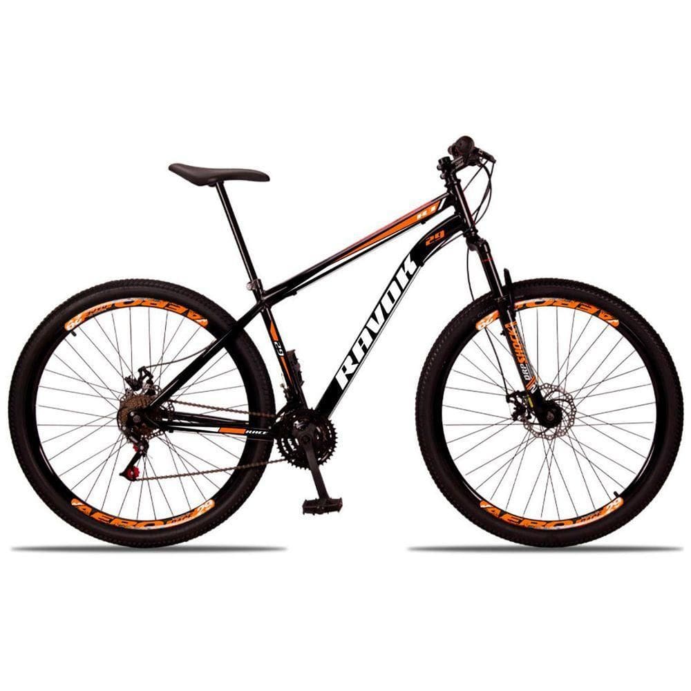 Bicicleta Aro 29 Suspensão Shimano Bike 21 Marchas Aço Laranja