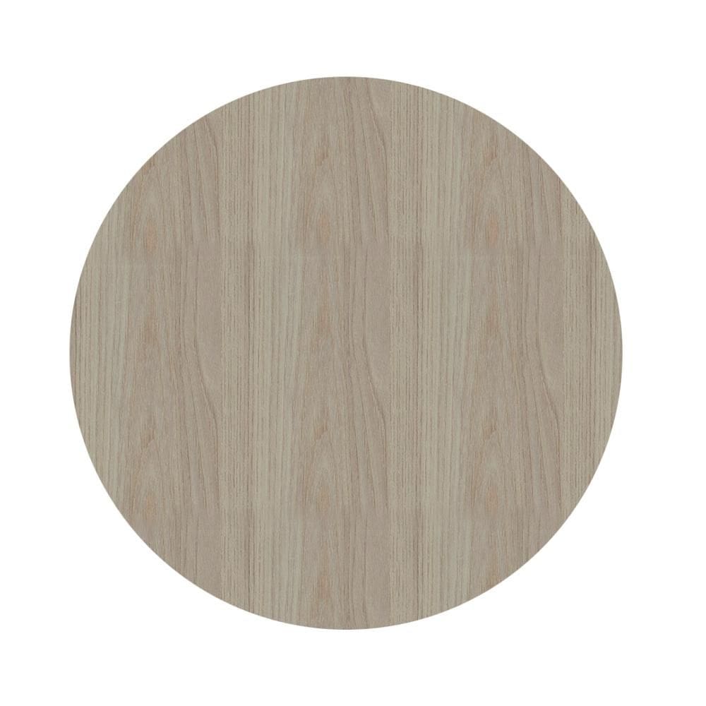 Tampo Redondo 60 cm (Largura) PE40 Pandin MDP 4,00 cm (altura) Cor Nogueira CasaBlanca