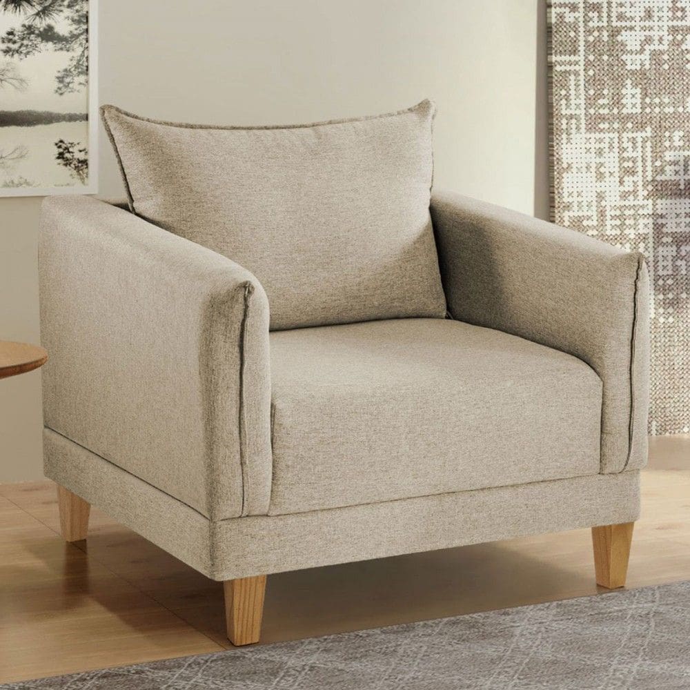 Poltrona Marromina Linho/Cru - Cellflex