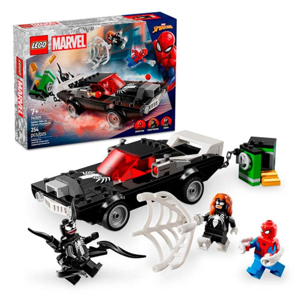 LEGO Marvel Super Heroes Homem-Aranha vs. Carro Musculado do Venom 254 Peças 76309
