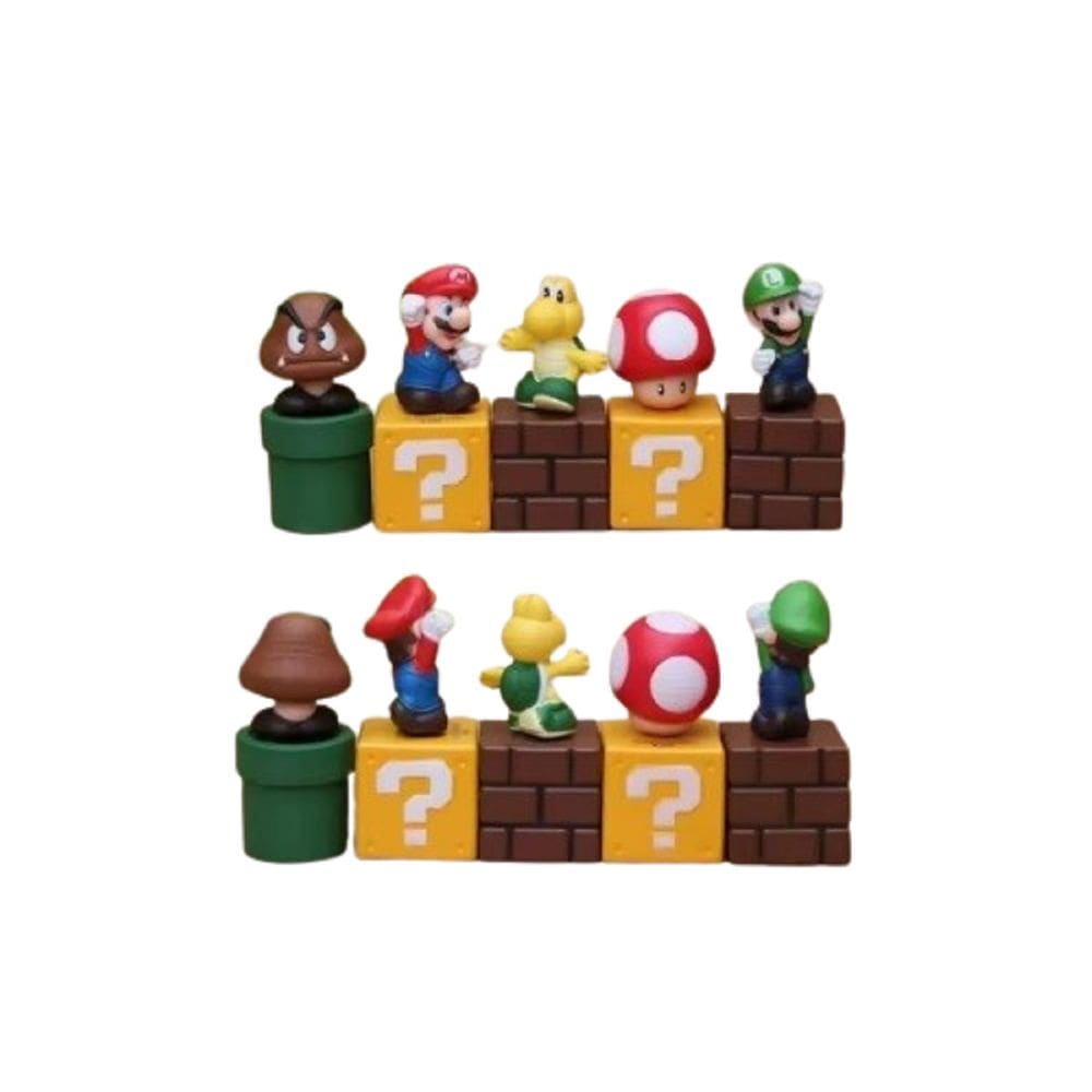 Kit Super Mario - Miniaturas Colecionáveis (5 peças)